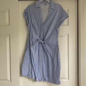 Vineyard Vines Collared Tie Front Shirt Dress